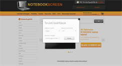 Desktop Screenshot of notebookscreen.eu